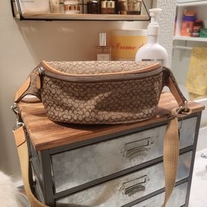 Coach signature fanny pack